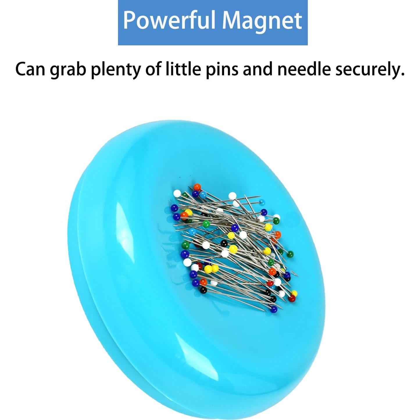Alfiler Magnético Hilltian con 100 Alfileres de Plástico Azul