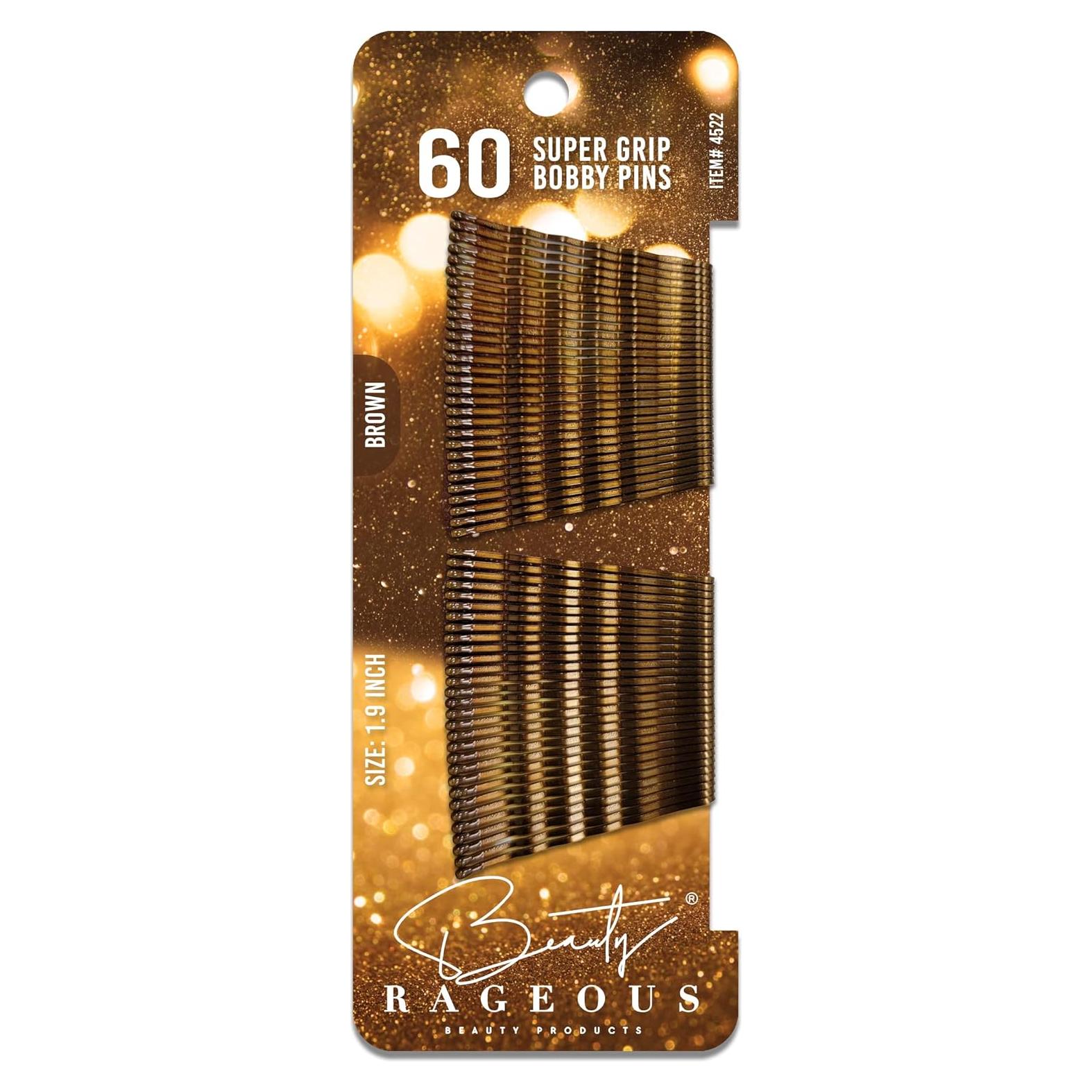 Pasadores de Cabello Super Grip Beauty Rageous 4.8 cm - 60 Unidades