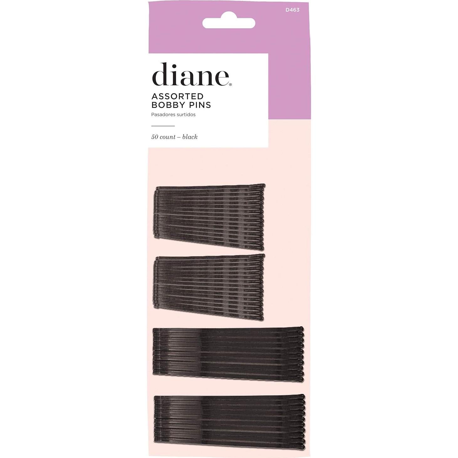 Pasadores Negros Diane 2" y 2.5" para Cabello - Paquete de 50