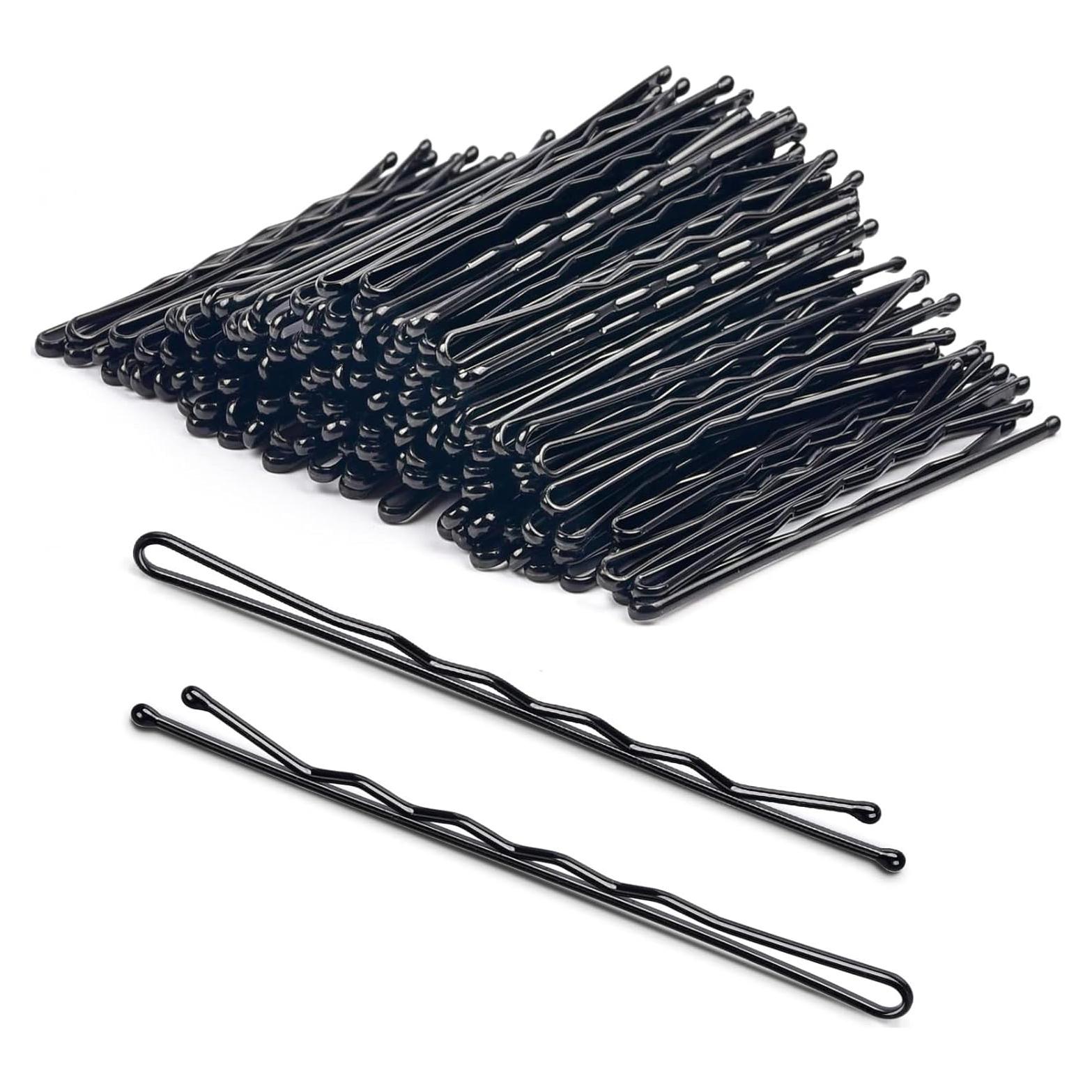 Pinzas para el cabello negras Pagabach 100 PCS antideslizantes