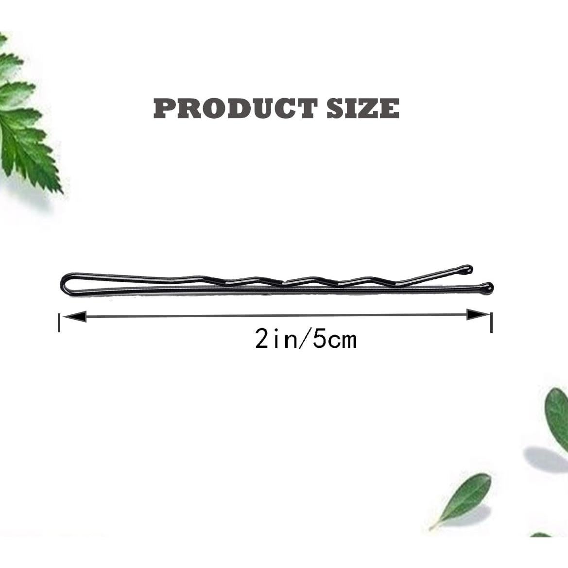 Pinzas para el cabello negras Pagabach 100 PCS antideslizantes