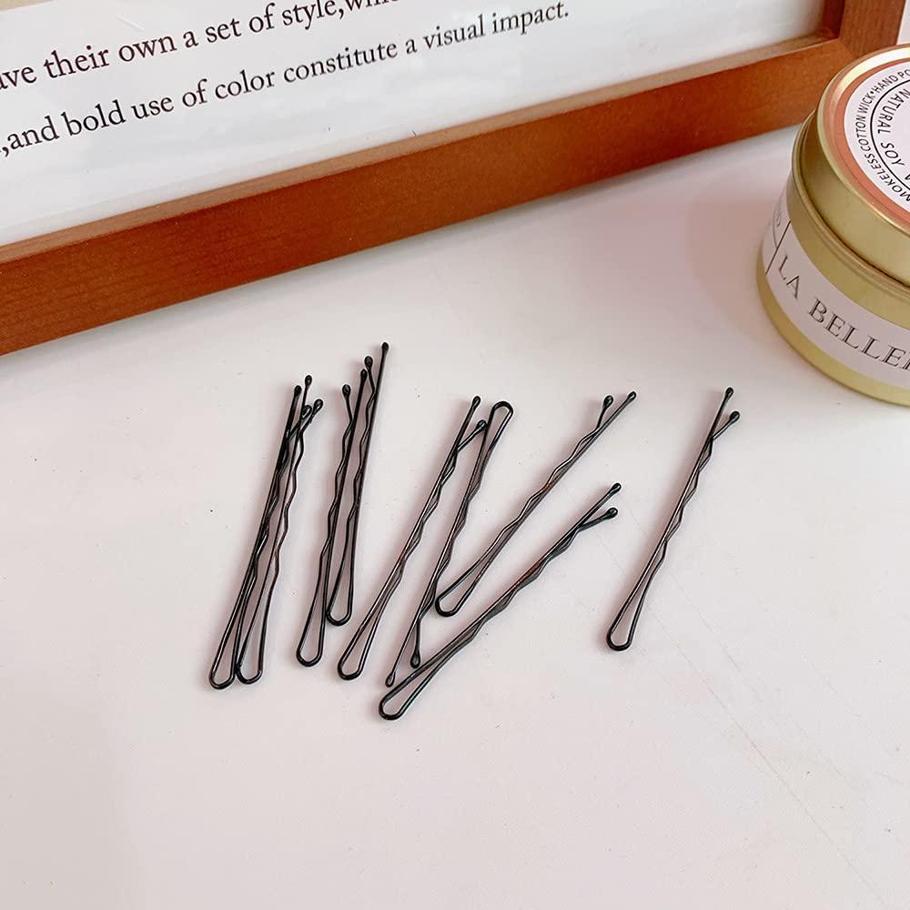 Pinzas para el cabello negras Pagabach 100 PCS antideslizantes