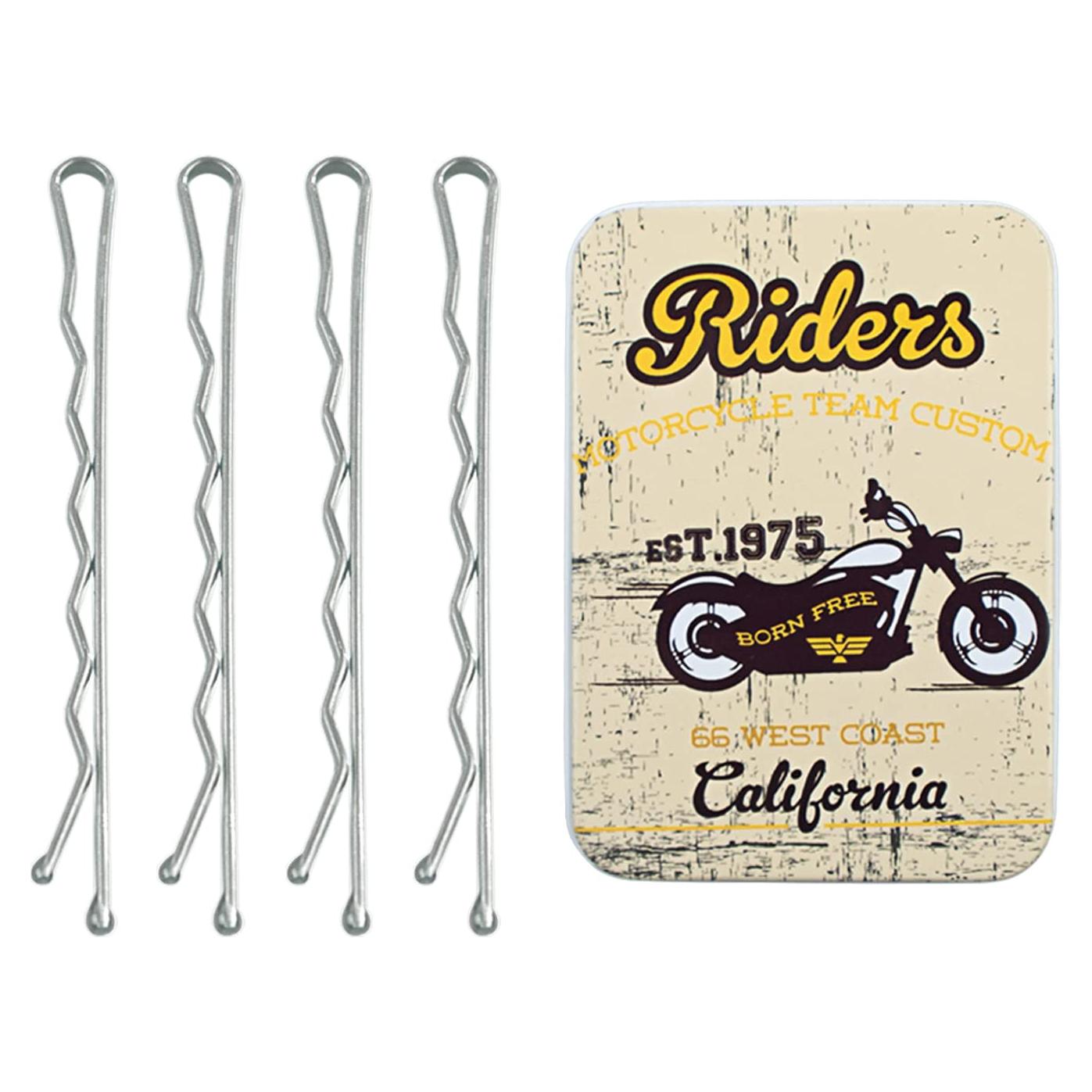 Pinzas para el Cabello Largas MAORULU 100 Unidades Plata