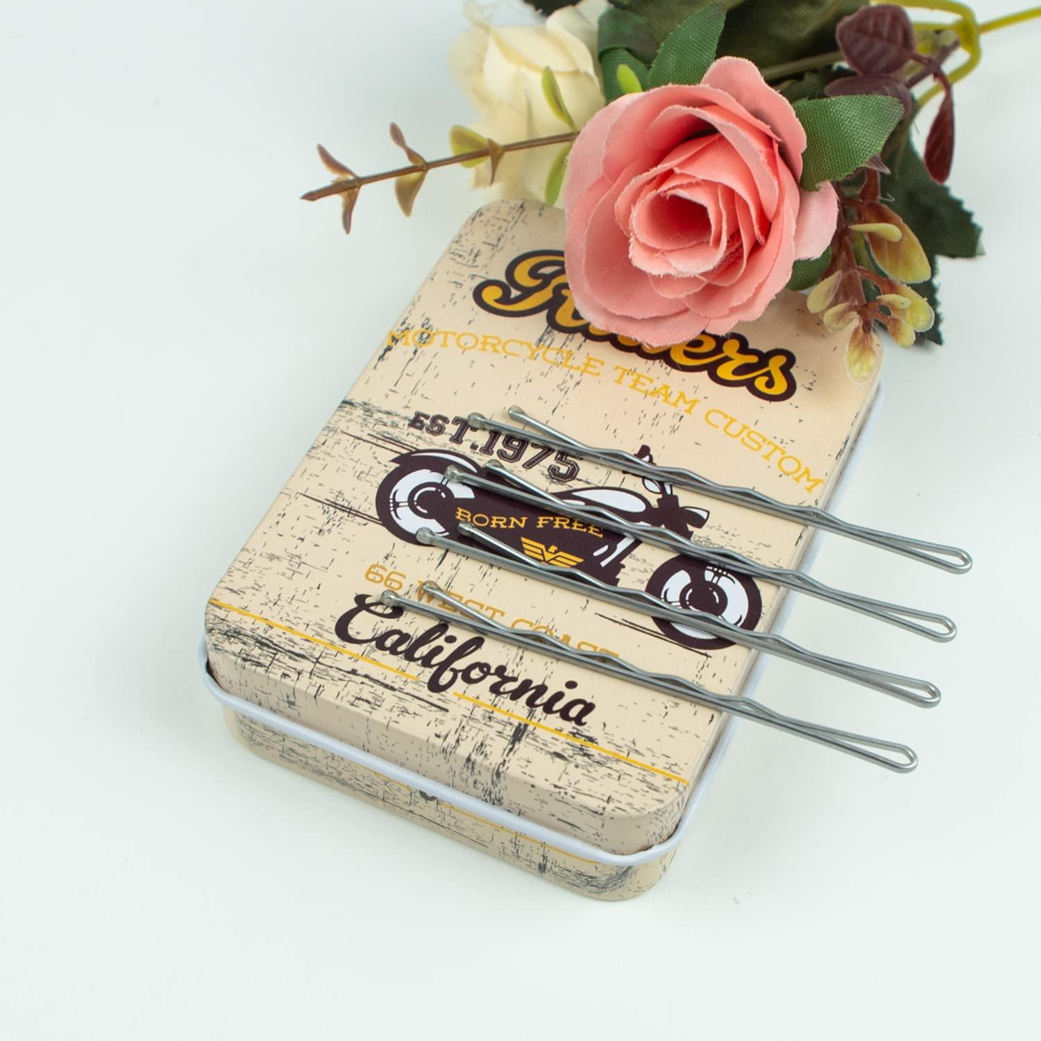 Pinzas para el Cabello Largas MAORULU 100 Unidades Plata