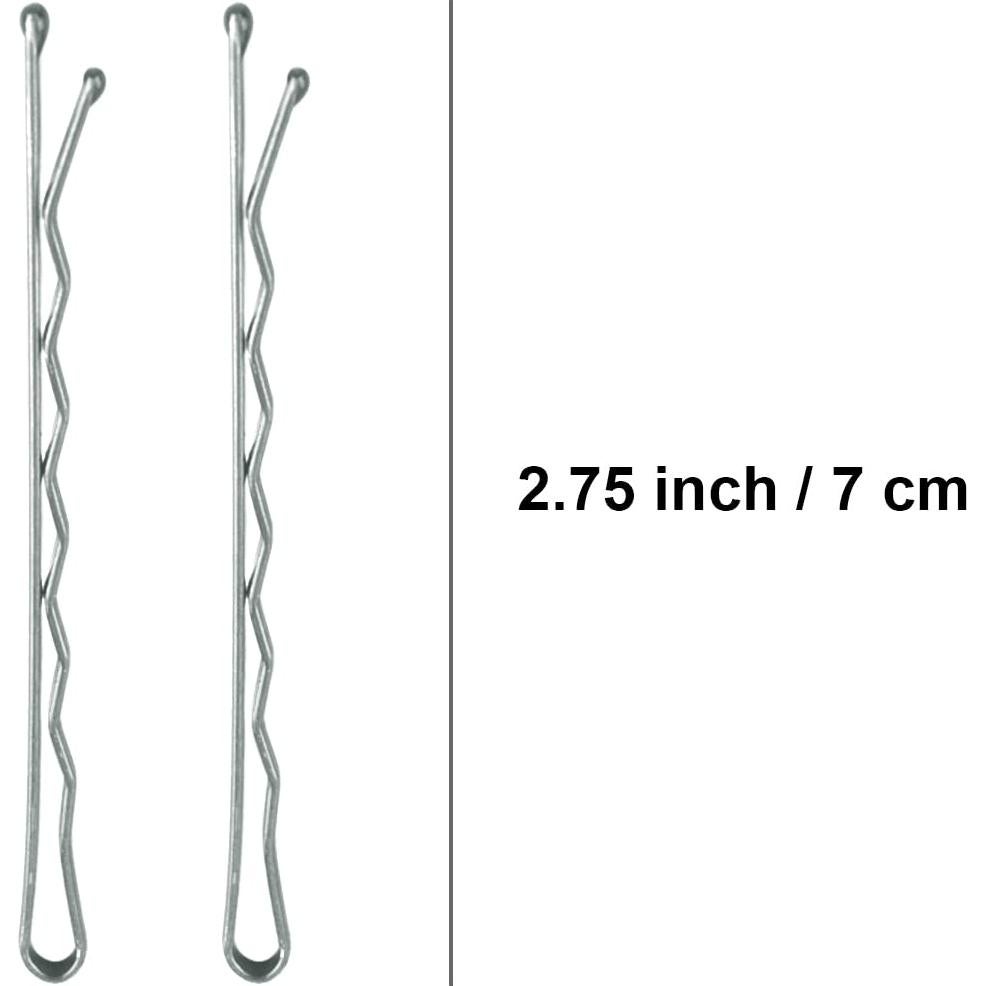 Pinzas para el Cabello Largas MAORULU 100 Unidades Plata