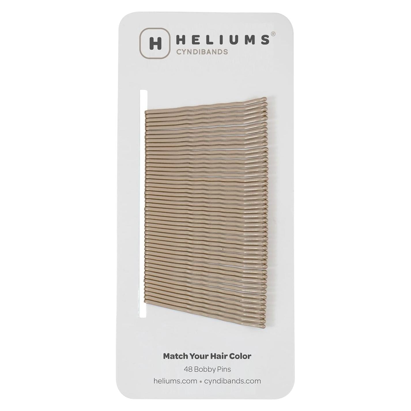 Pinzas de Bobby Heliums Rubio Oscuro 5.08 cm - 48 Unidades