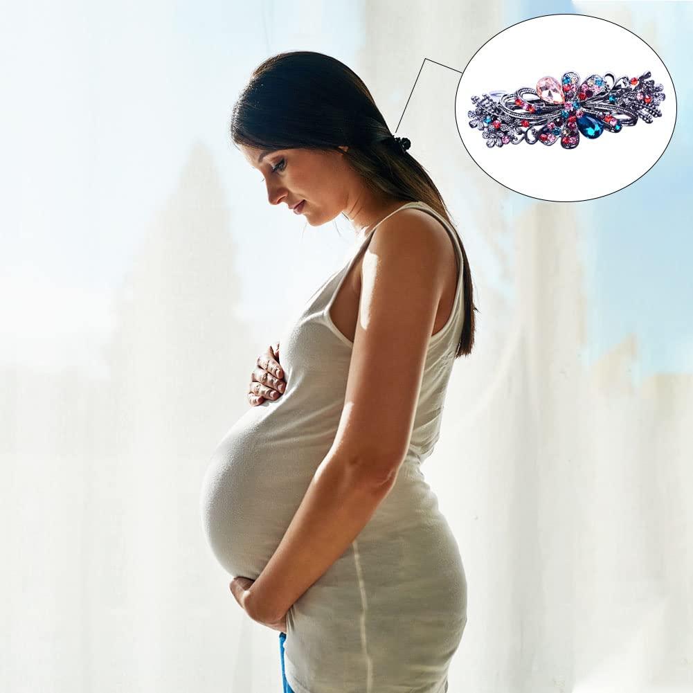 4 Horquillas para el Cabello de Perlas y Cristales - Moda