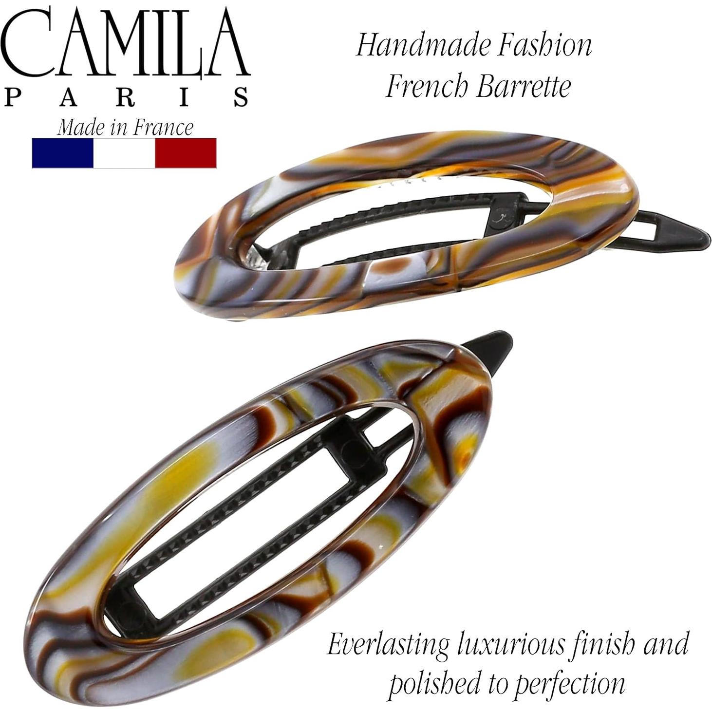 Clip de Barrette Francesa Camila Paris CP3367 Ónix 5.08 cm