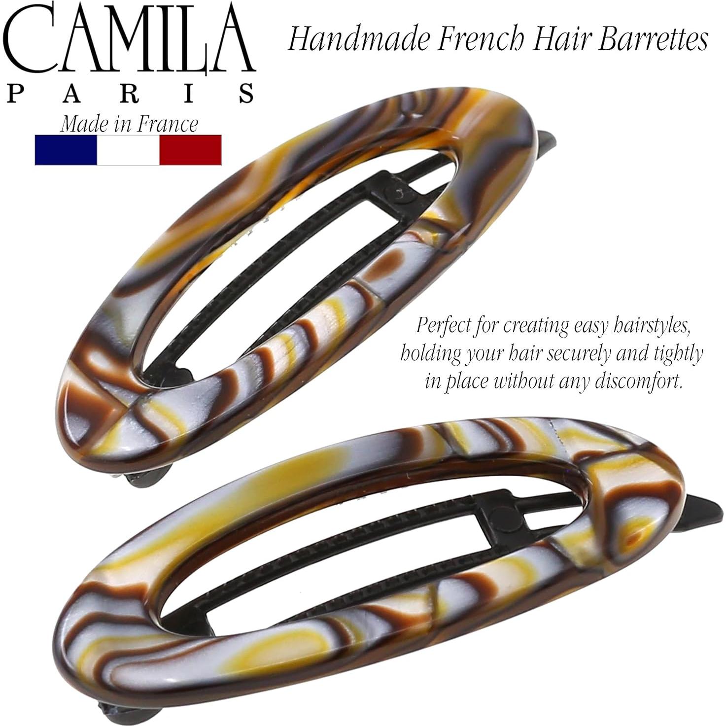 Clip de Barrette Francesa Camila Paris CP3367 Ónix 5.08 cm