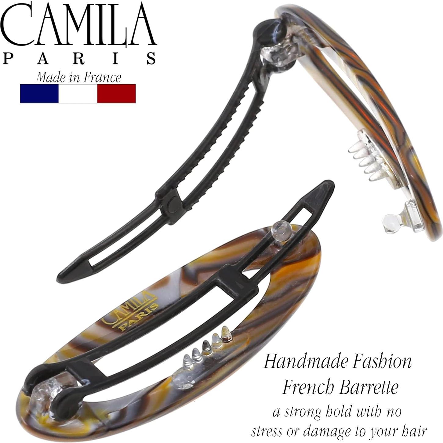 Clip de Barrette Francesa Camila Paris CP3367 Ónix 5.08 cm