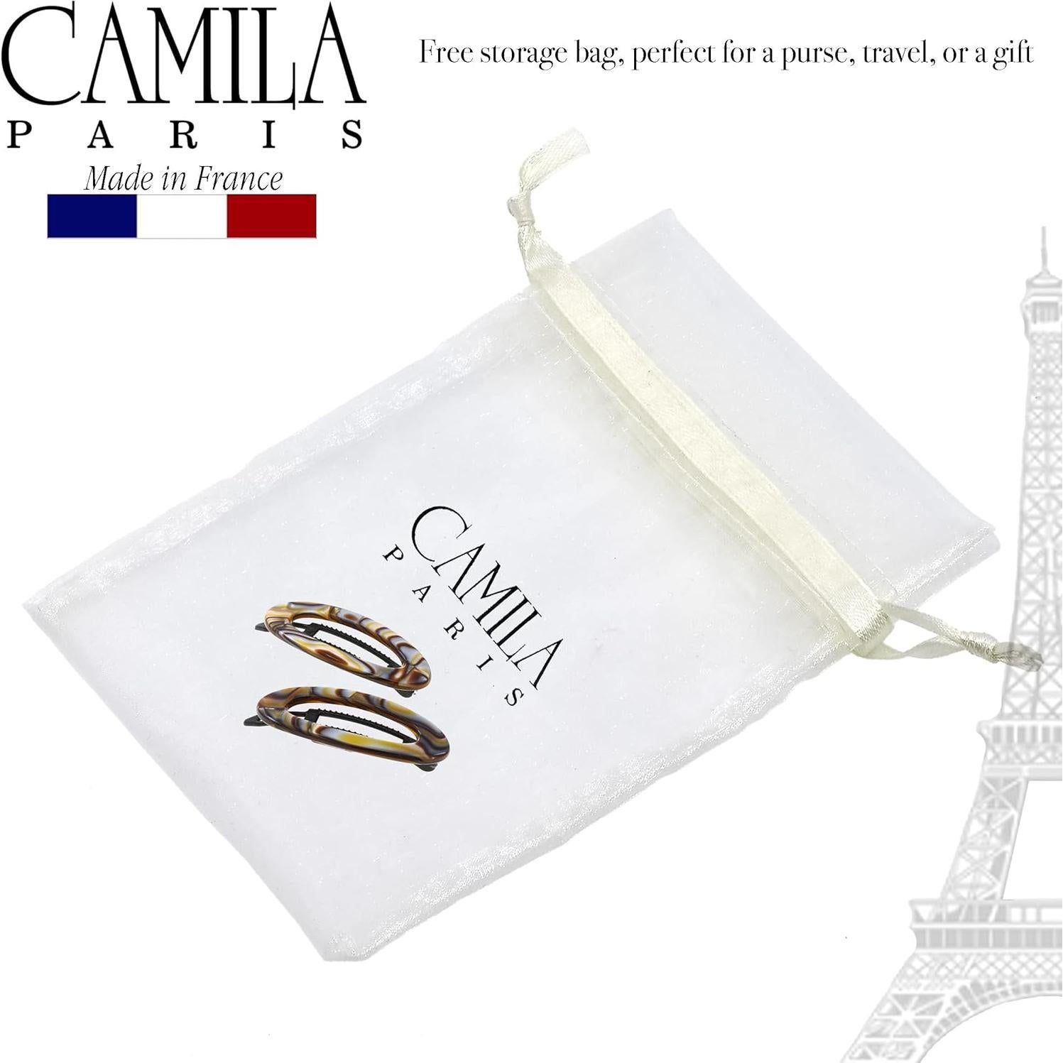 Clip de Barrette Francesa Camila Paris CP3367 Ónix 5.08 cm