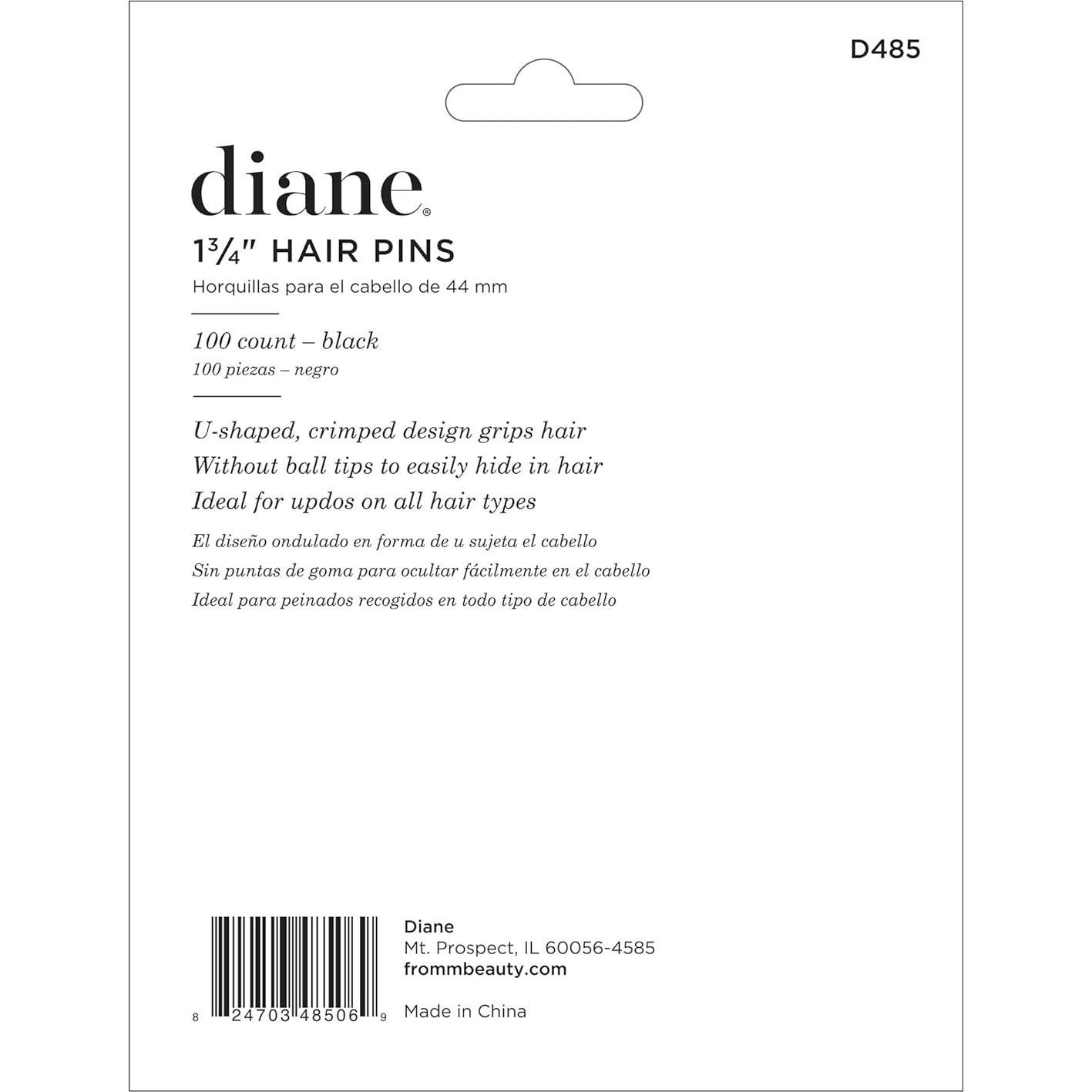 Horquillas Diane 4.45 cm para Mujeres y Niñas - 100 Unidades