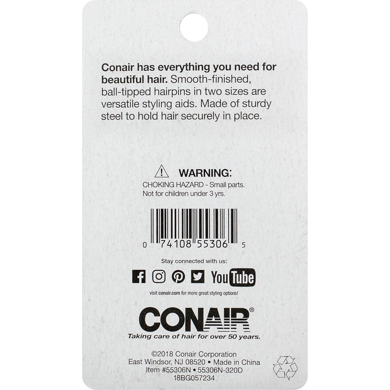 Horquillas de Bronce Conair 55306N - 100 Unidades