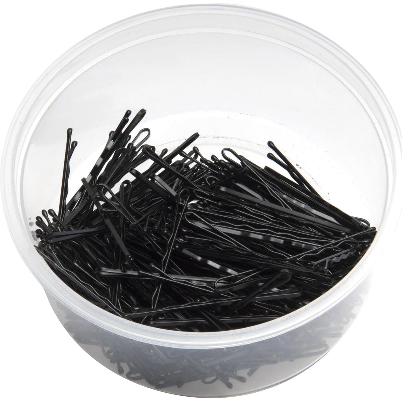 Horquillas para Cabello Diane D452 Negro 300 Unidades