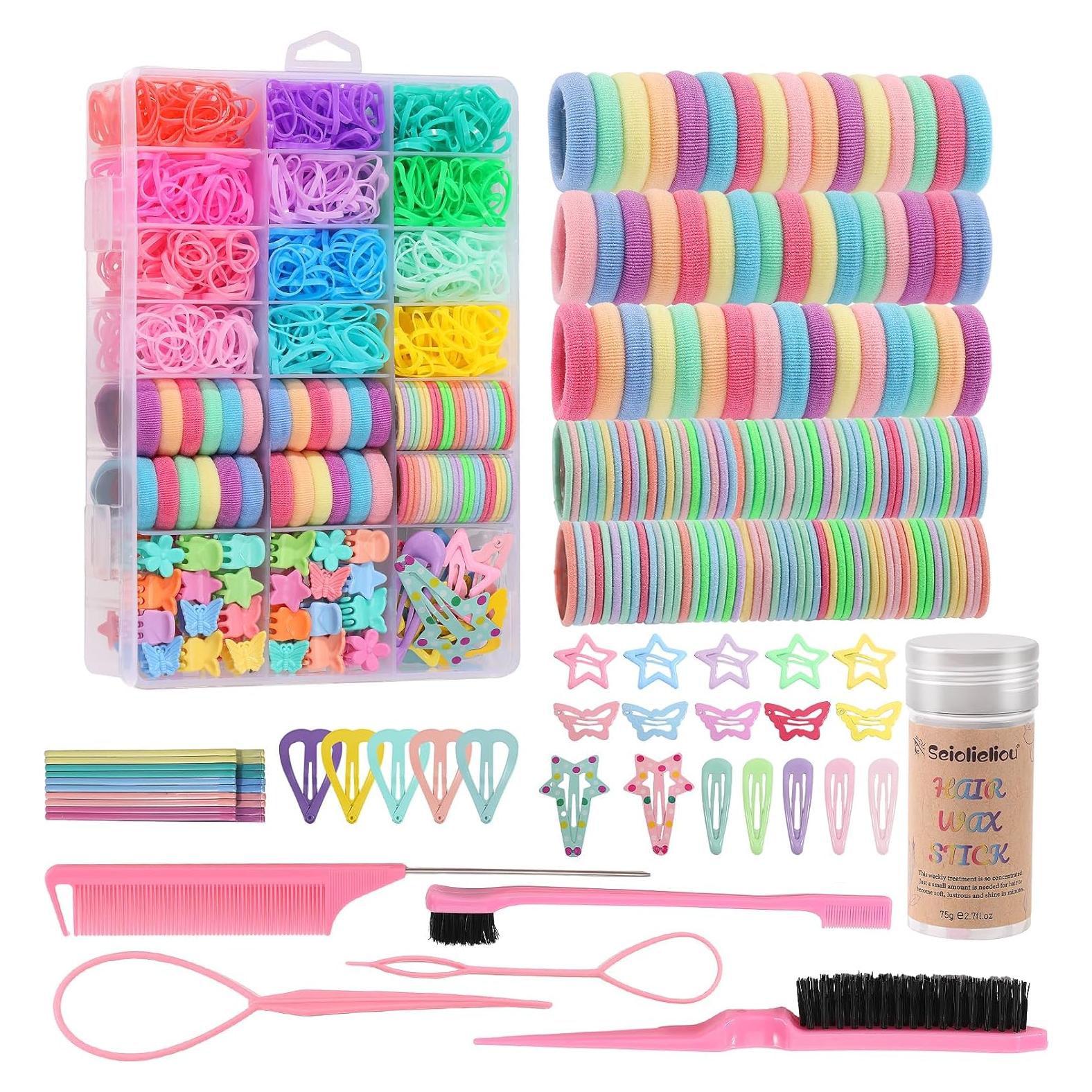 Set de Accesorios para el Cabello Seiolieliou - 1350P Gomas y Pinzas