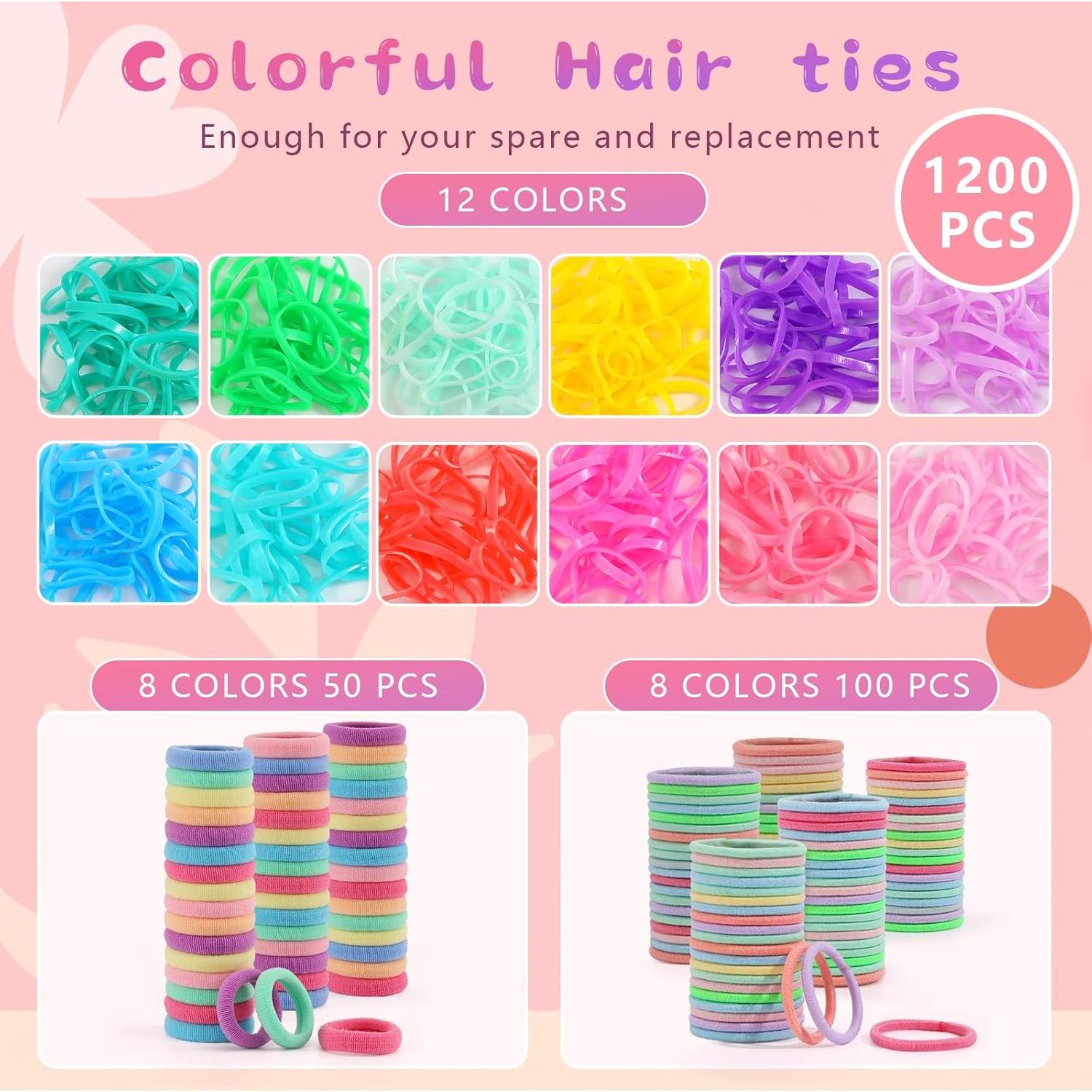 Set de Accesorios para el Cabello Seiolieliou - 1350P Gomas y Pinzas