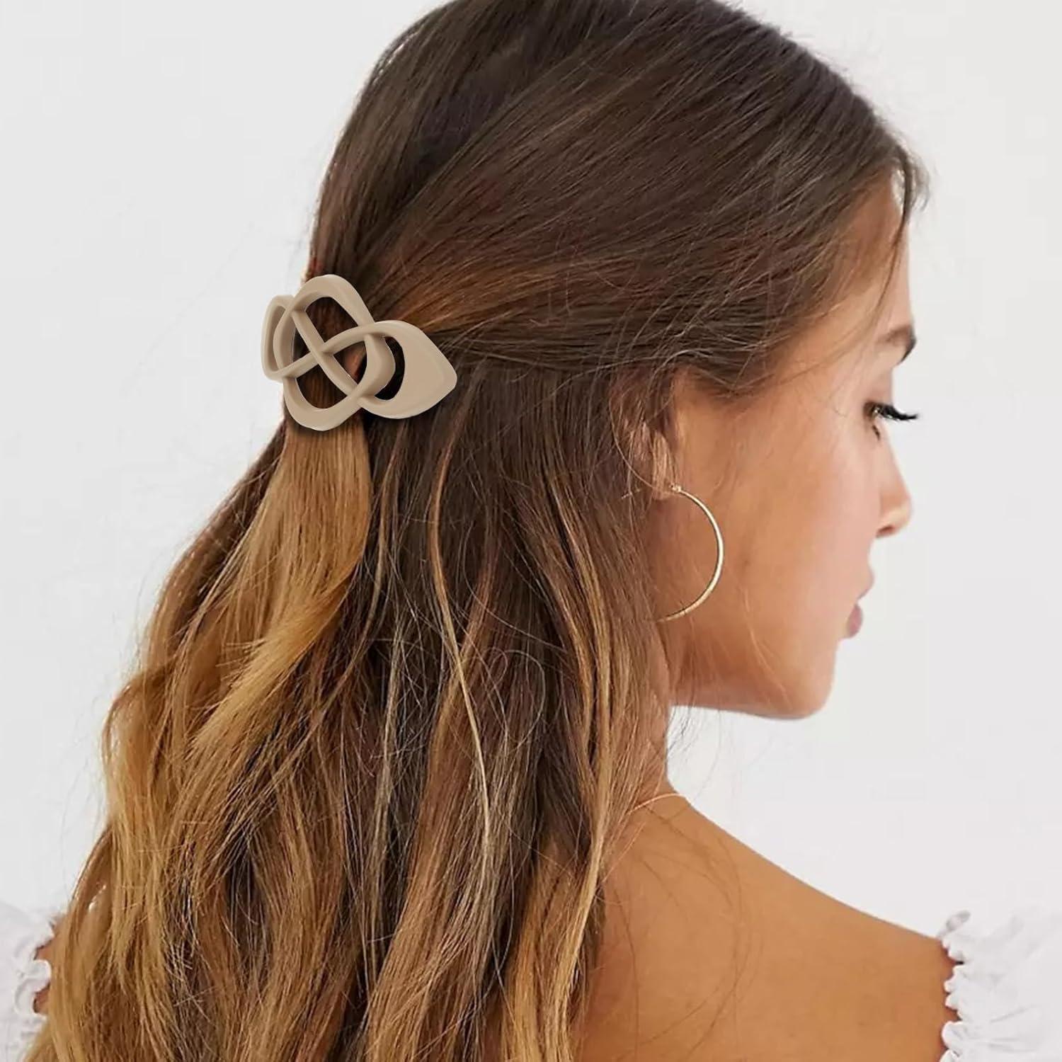 Clip de Barrette Francés Vintage Amairver - Paquete de 4 Accesorios