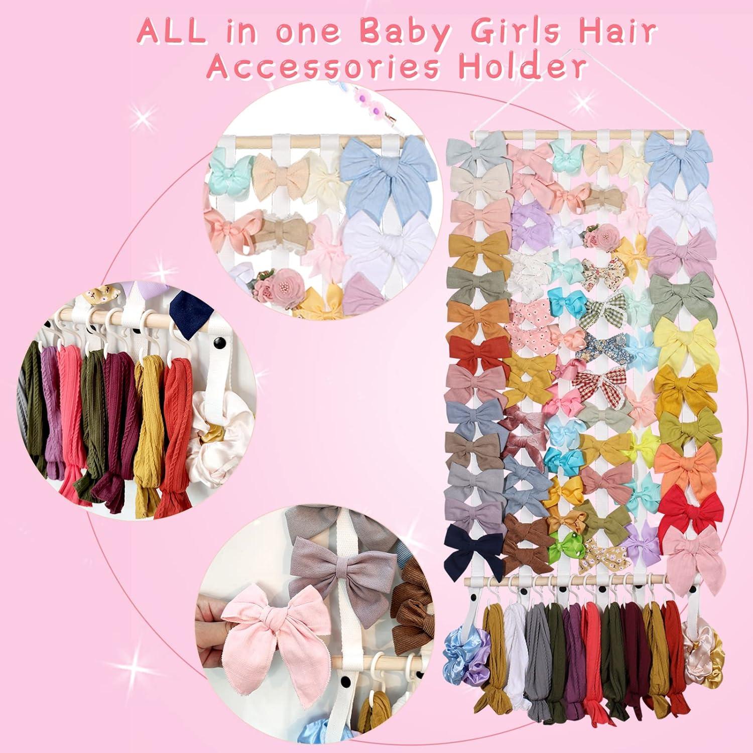 Organizador de Moños OAOLEER para Niñas - Almacenamiento Clips y Diademas