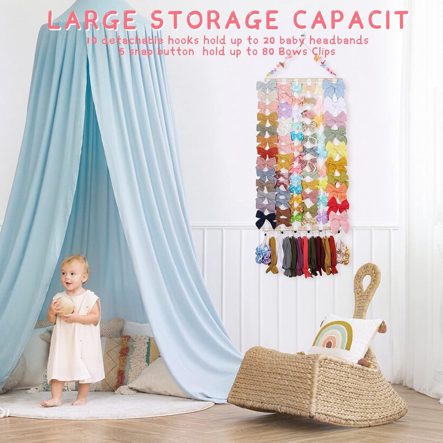 Organizador de Moños OAOLEER para Niñas - Almacenamiento Clips y Diademas