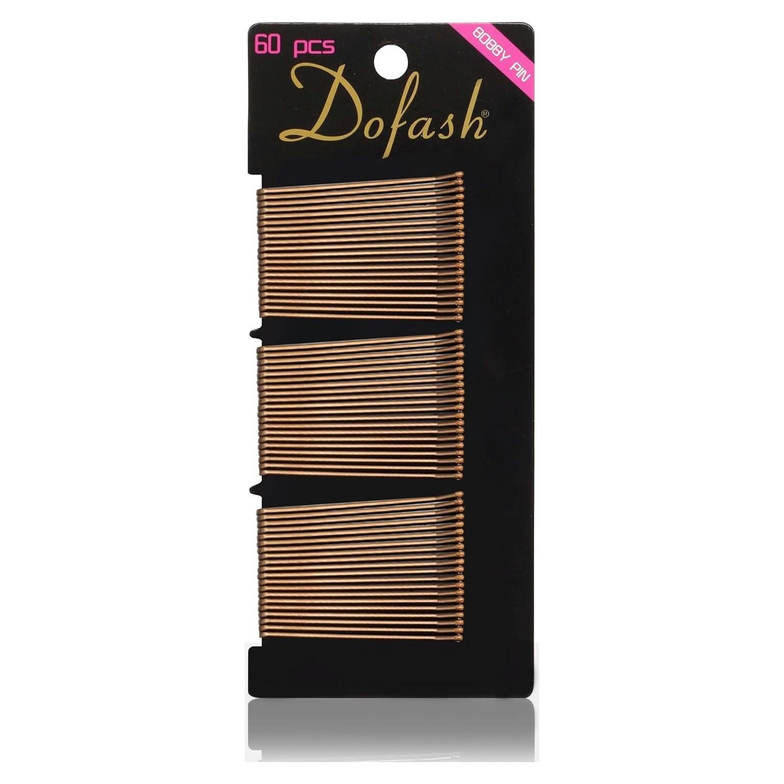 Pinzas de Pelo Dofash Grandes Marrones 60 Piezas 5CM