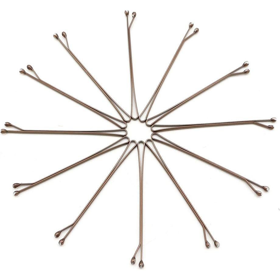 Pinzas de Pelo Dofash Grandes Marrones 60 Piezas 5CM