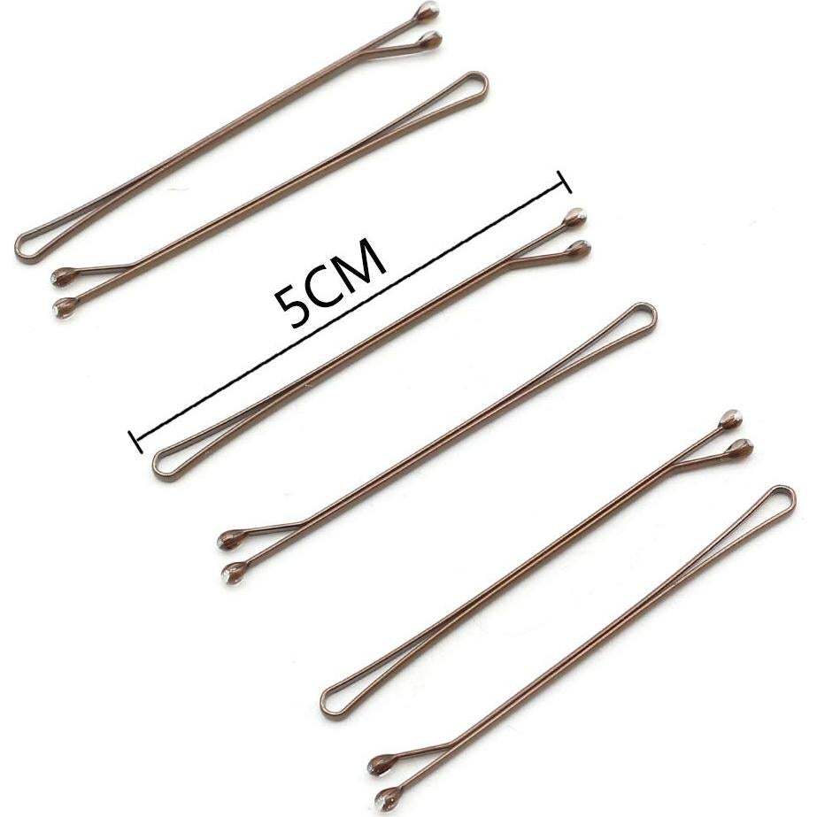 Pinzas de Pelo Dofash Grandes Marrones 60 Piezas 5CM