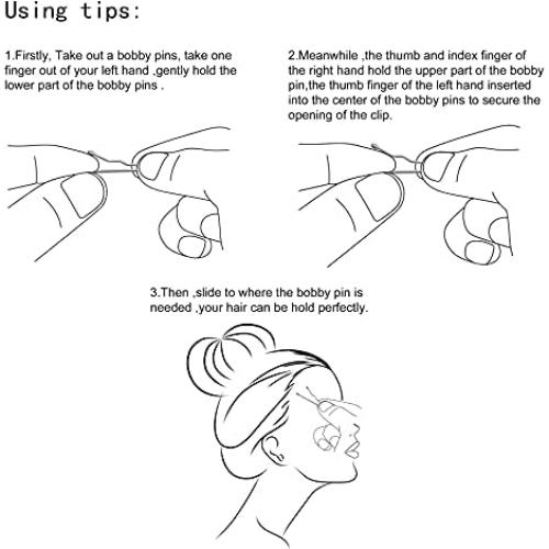 Pinzas de Pelo Dofash Grandes Marrones 60 Piezas 5CM