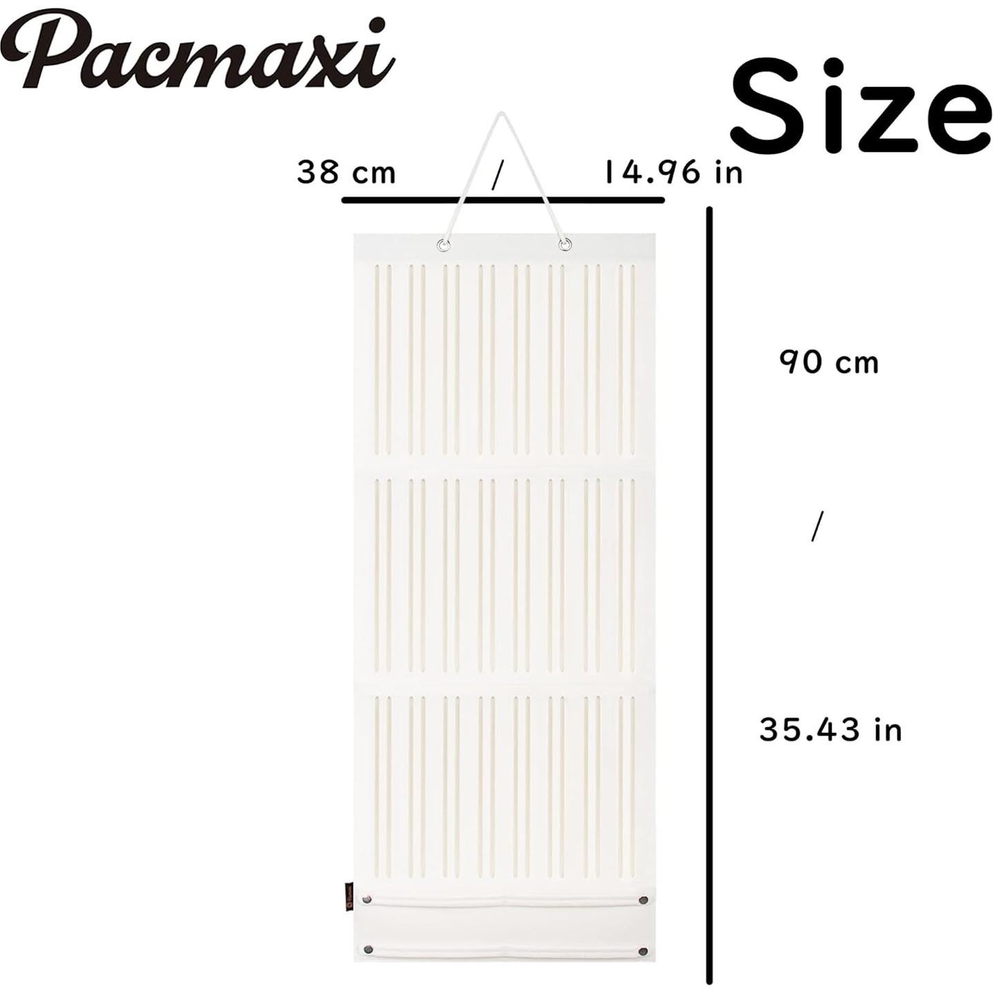 Soporte para moños de niña PACMAXI 51x30 cm Fieltro Blanco
