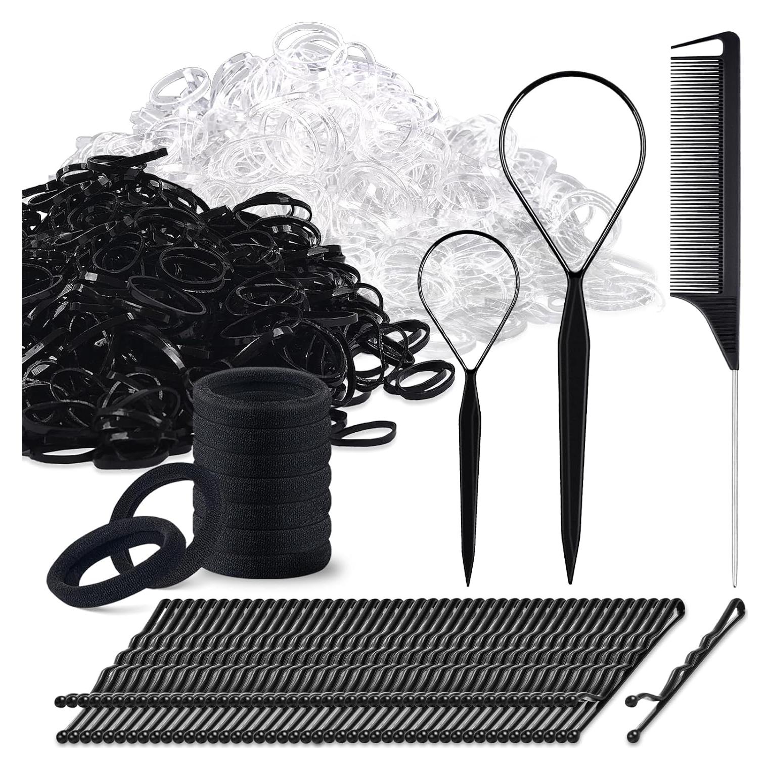Kit de Gomas de Pelo IKOCO 1000 Pcs con Herramientas y Peine