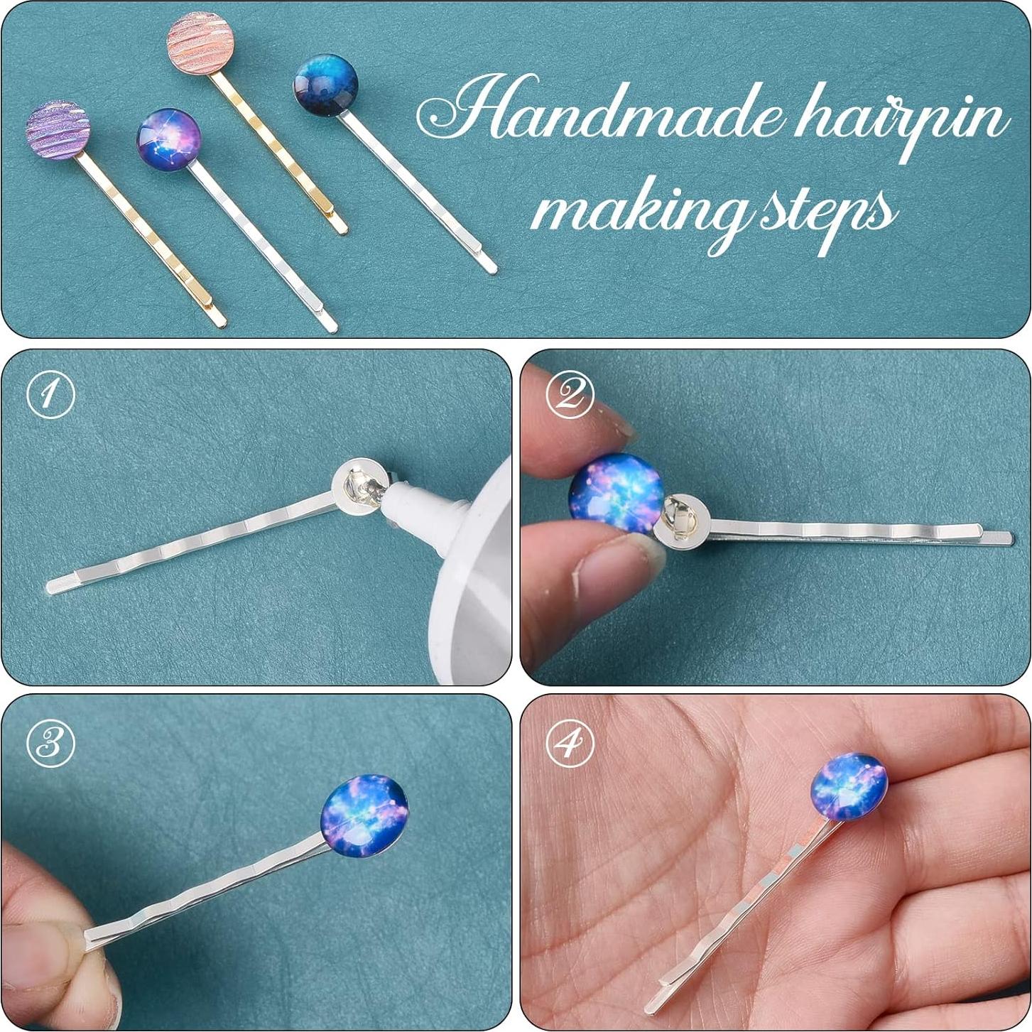 100 Pasadores de Cabello Arricraft 51.5mm Plateados y Dorados