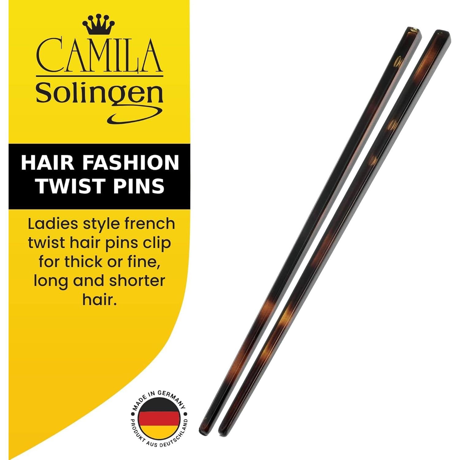 Pin de Pelo Camila Paris AD28/2 Carey - Juego de 2 Accesorios