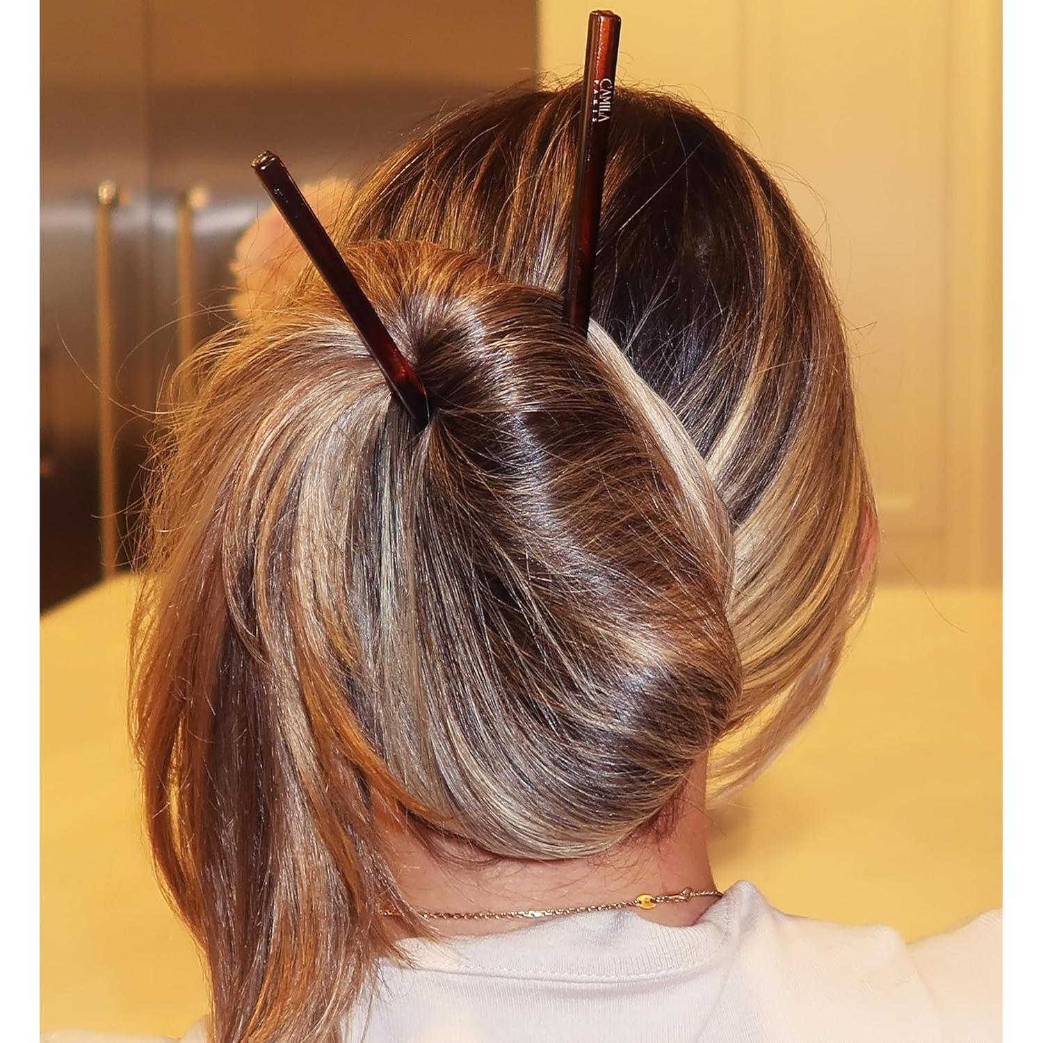 Pin de Pelo Camila Paris AD28/2 Carey - Juego de 2 Accesorios