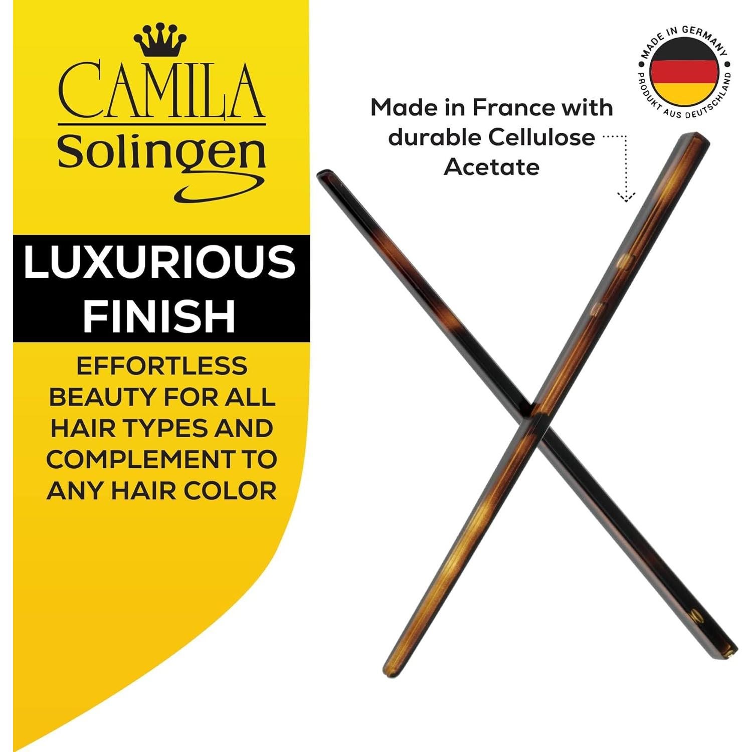 Pin de Pelo Camila Paris AD28/2 Carey - Juego de 2 Accesorios