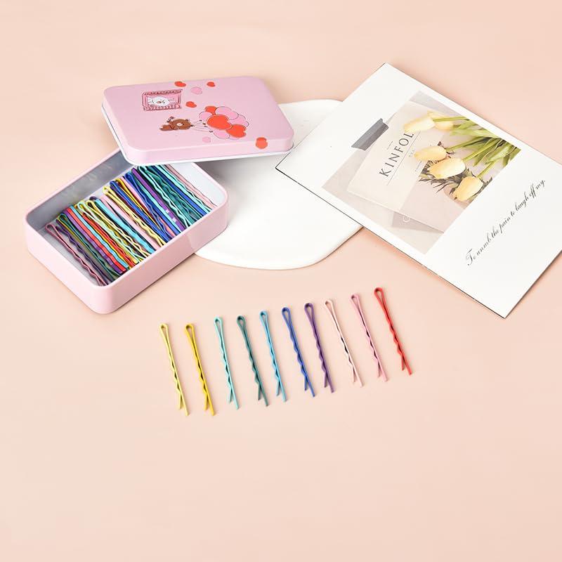 50 Horquillas de Acero Inoxidable para Cabello Coloridas