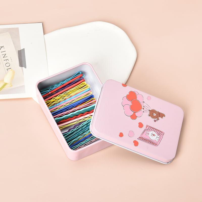 50 Horquillas de Acero Inoxidable para Cabello Coloridas