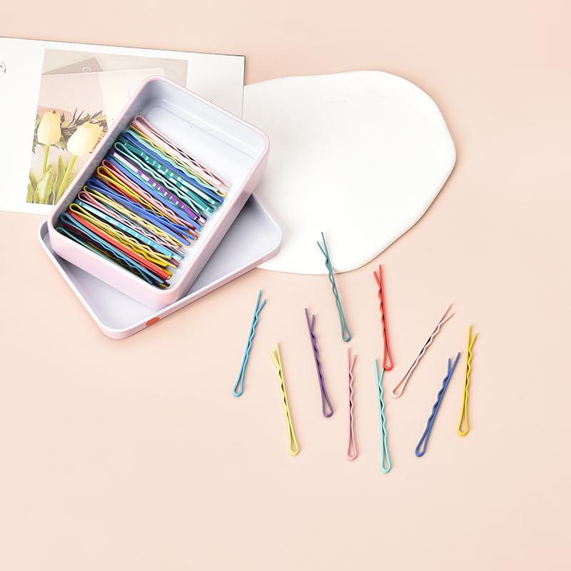 50 Horquillas de Acero Inoxidable para Cabello Coloridas