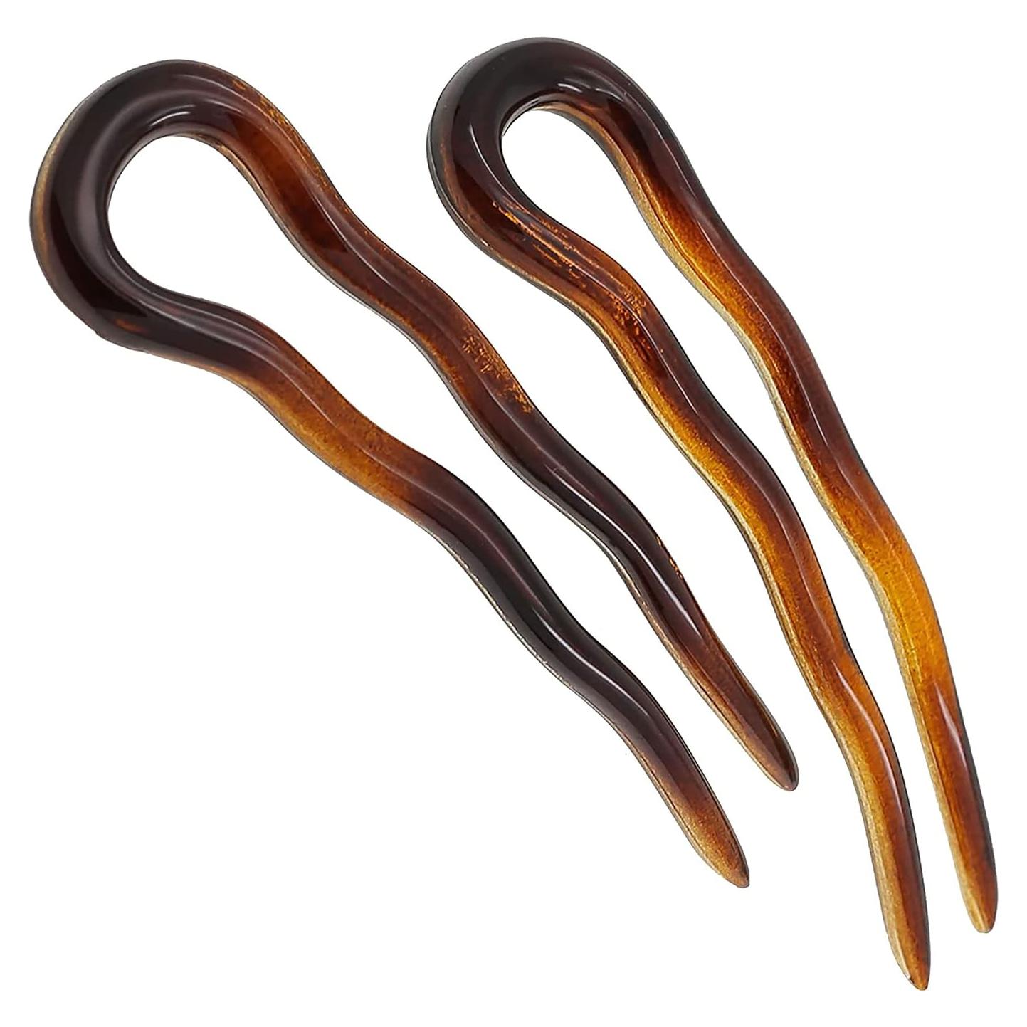 Horquillas de Pelo Camila Paris AD823 Carey 2 Piezas 8.89 cm