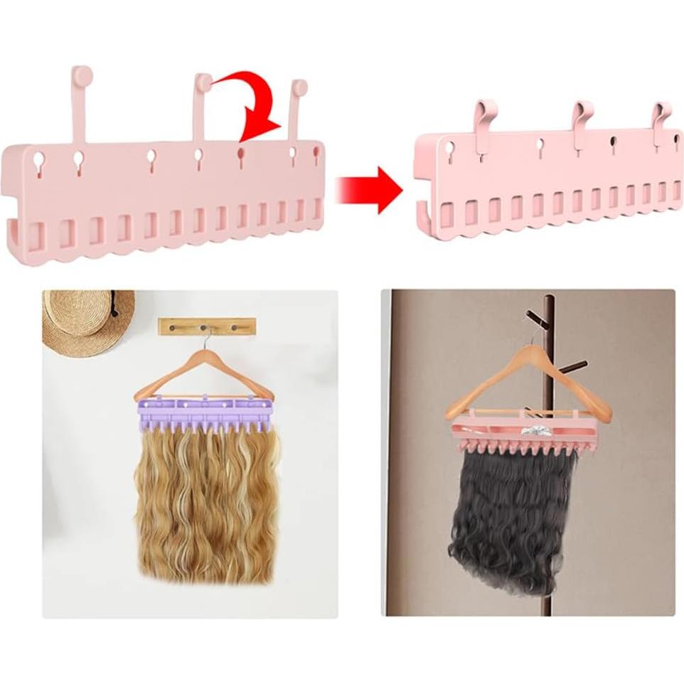 Soporte para Extensiones de Cabello SPEALLOY Rosa Silicona 360g