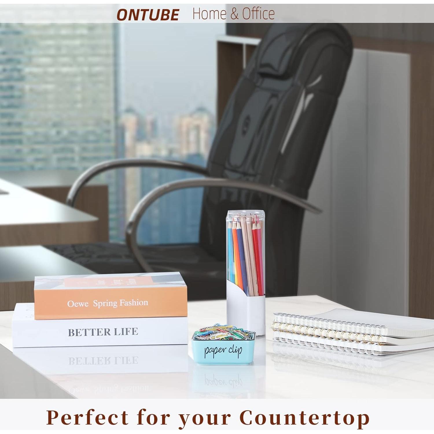 Soporte de Clips de Papel Cerámica ONTUBE Turquesa 8.4 cm