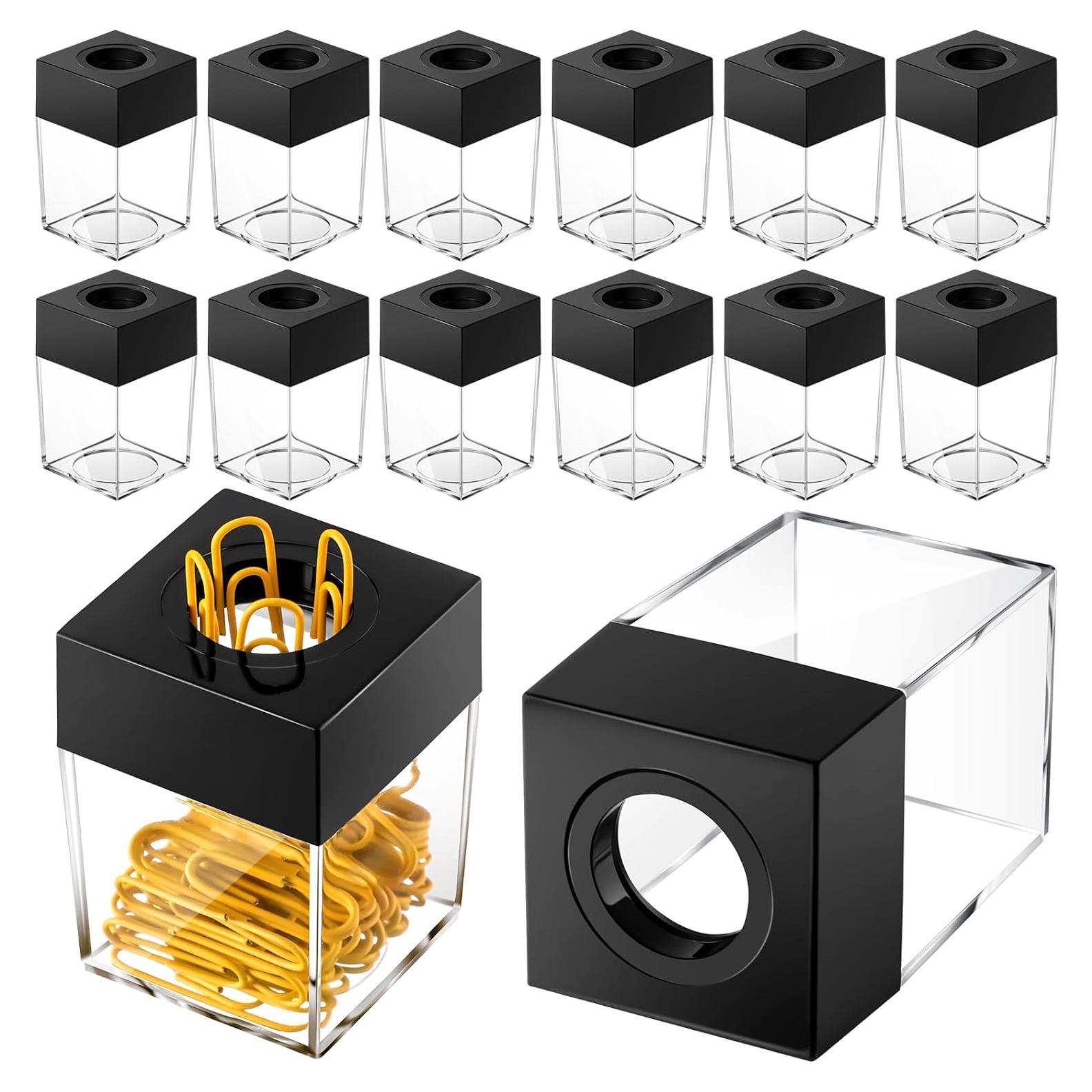 Dispensador de Clips Magnéticos Seajan 12 Unidades Negro