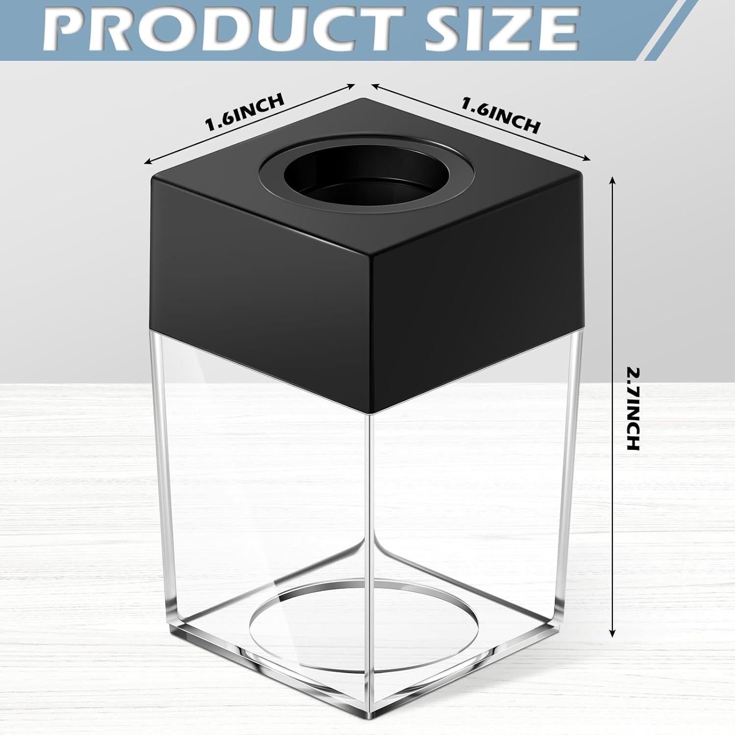 Dispensador de Clips Magnéticos Seajan 12 Unidades Negro