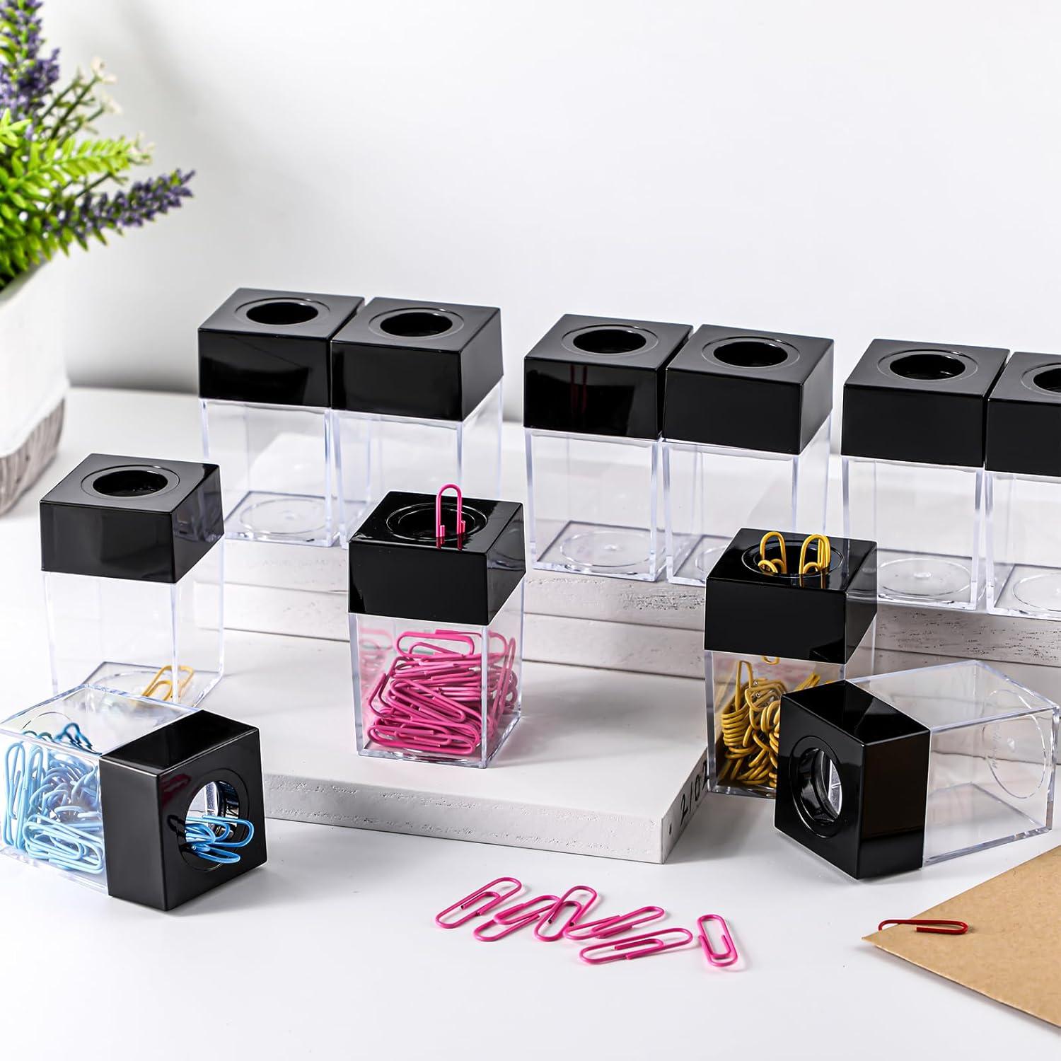 Dispensador de Clips Magnéticos Seajan 12 Unidades Negro