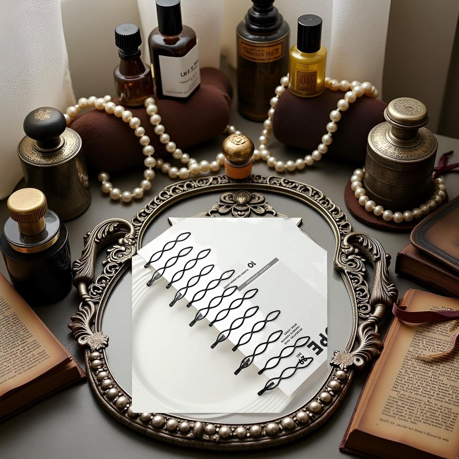 36 Pinzas de Pelo Negras Mini Clip JJLFresheners 2.54 cm