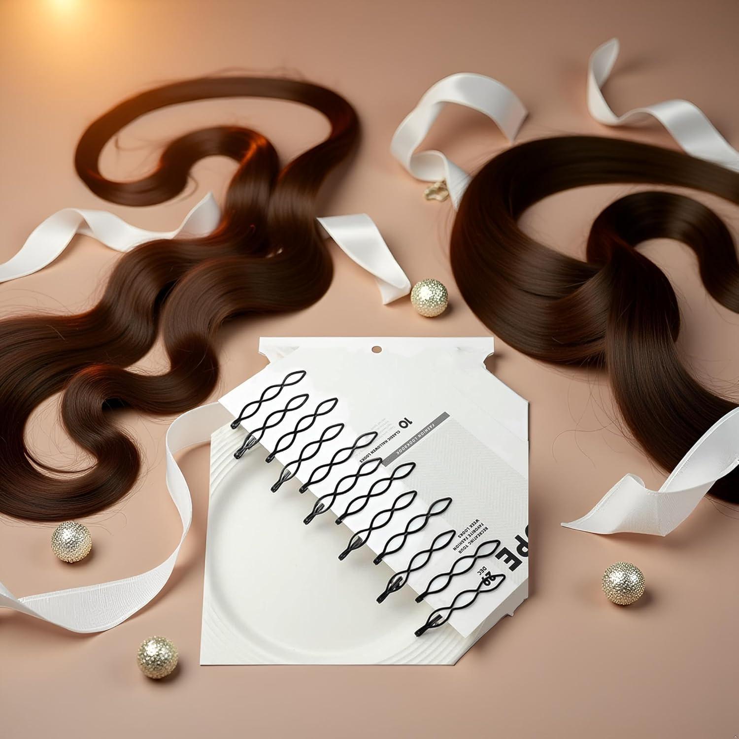 36 Pinzas de Pelo Negras Mini Clip JJLFresheners 2.54 cm