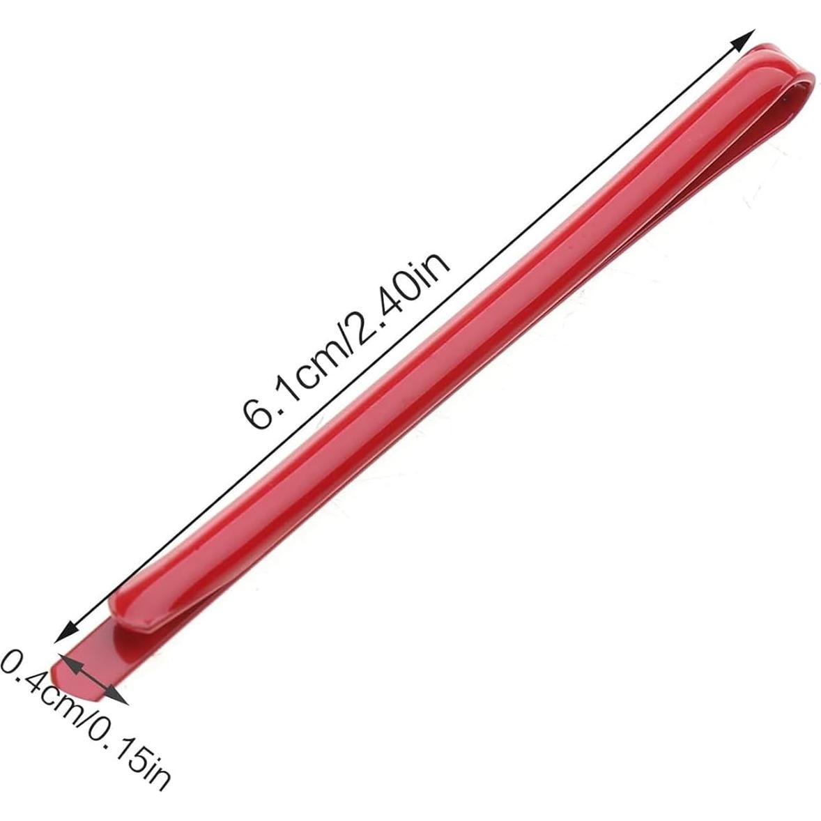 Pinzas para flequillo Bangs Shuaigetoao 20 piezas rojas