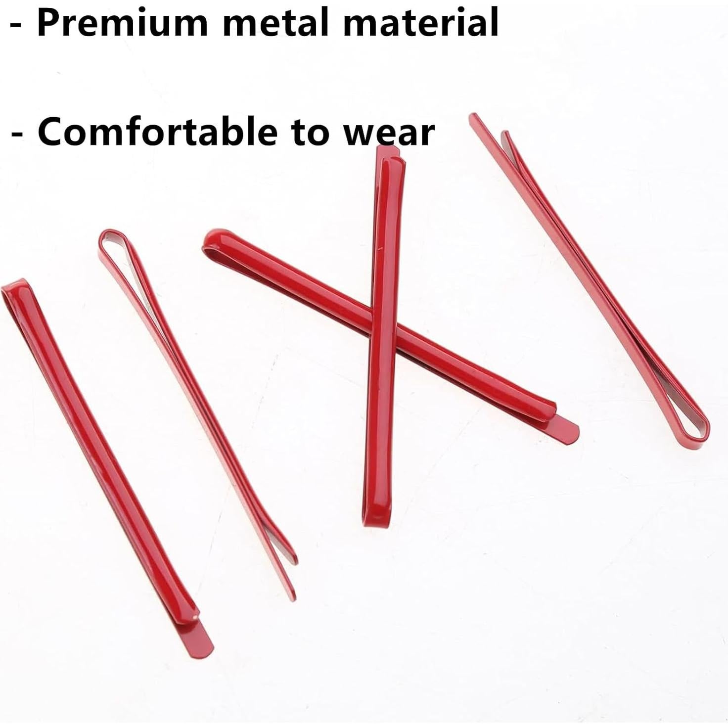 Pinzas para flequillo Bangs Shuaigetoao 20 piezas rojas