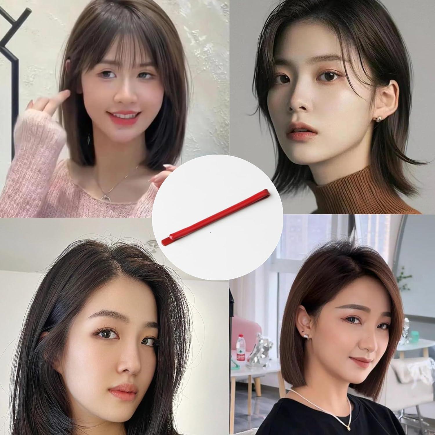 Pinzas para flequillo Bangs Shuaigetoao 20 piezas rojas