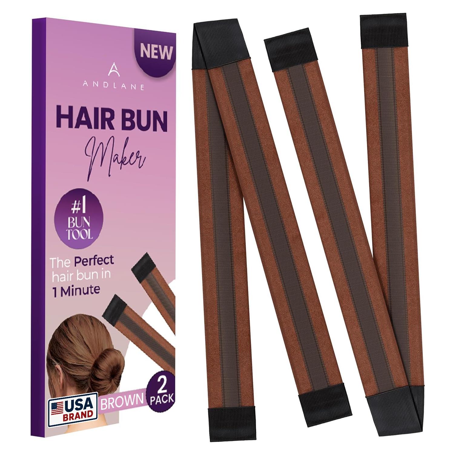 Hacedor de moño Andlane marrón - Clip fácil para cabello