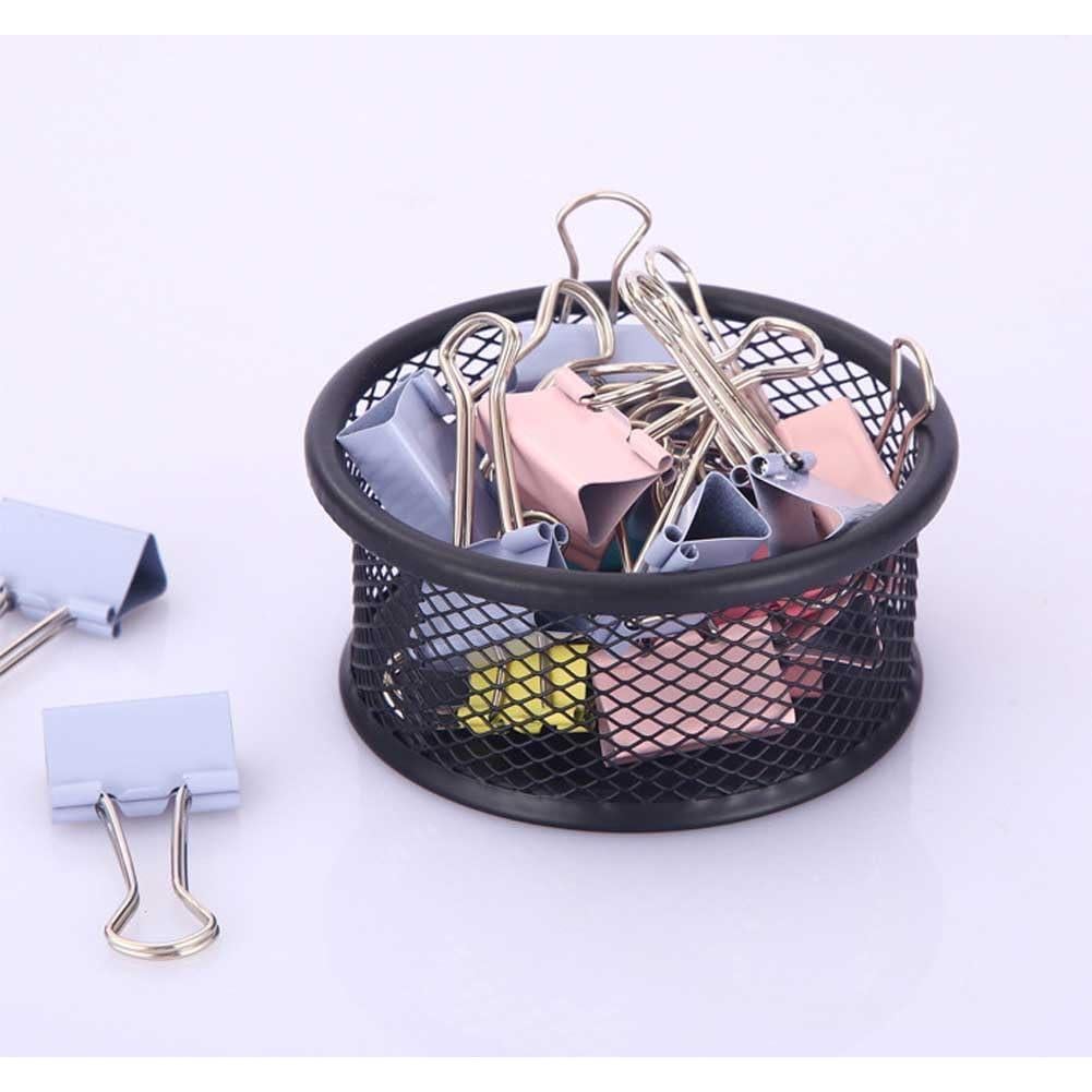 Soporte de Clip de Papel Metal Teensery 2 Pcs Negro 9x4 cm