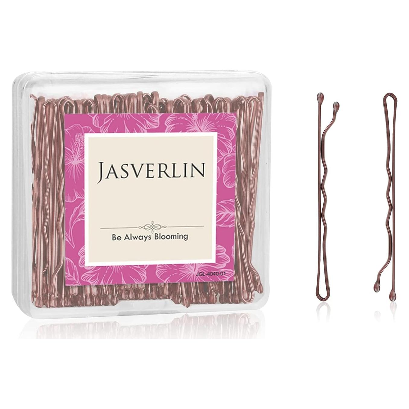 Pinzas para Cabello JASVERLIN Marrón 6 cm - Paquete 100 Piezas